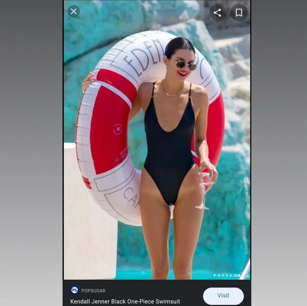 NWT Gooseberry So Chic Matte Series - One Piece Black Swimsuit - Med.